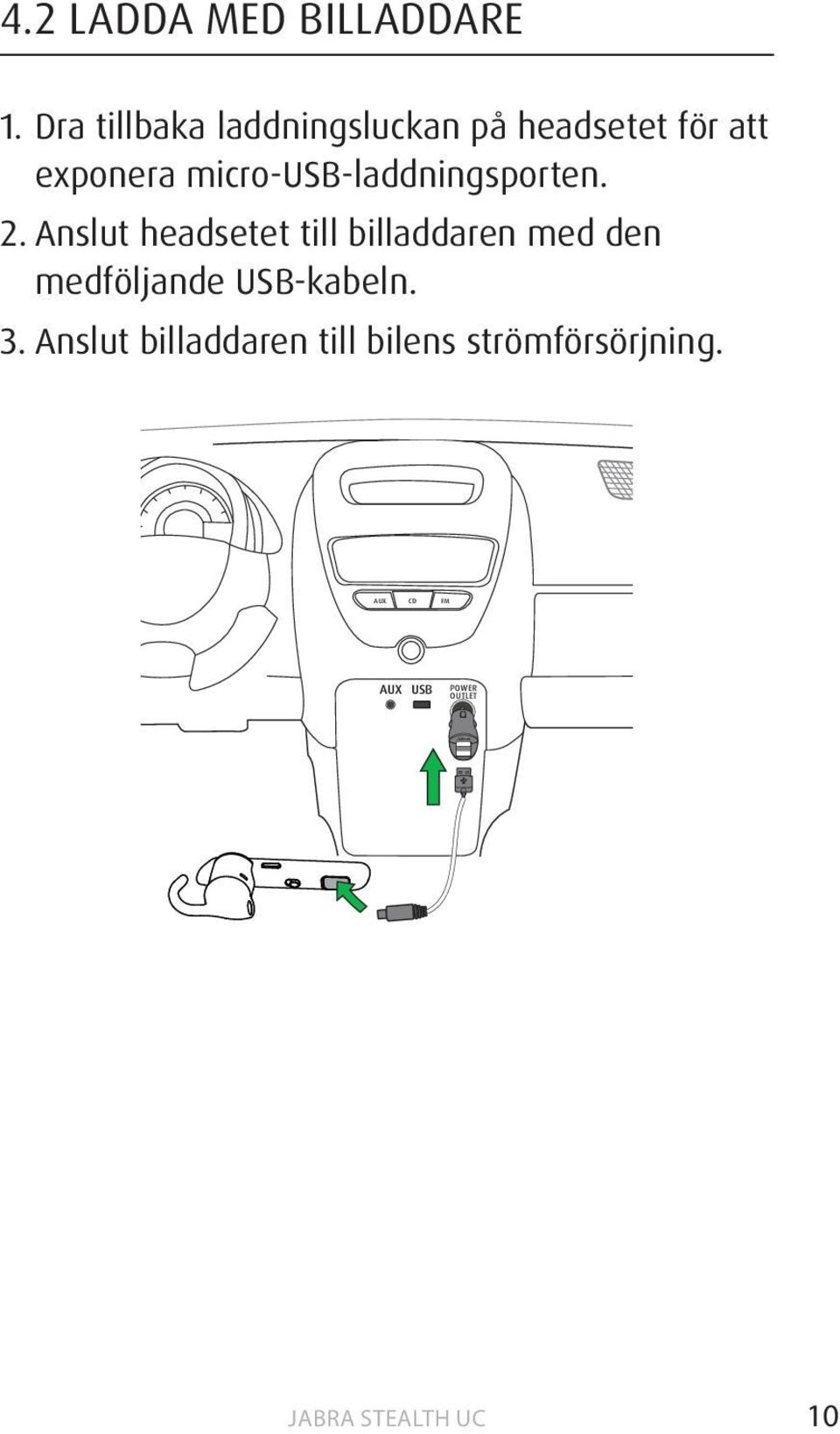 micro-usb-laddningsporten. 2.