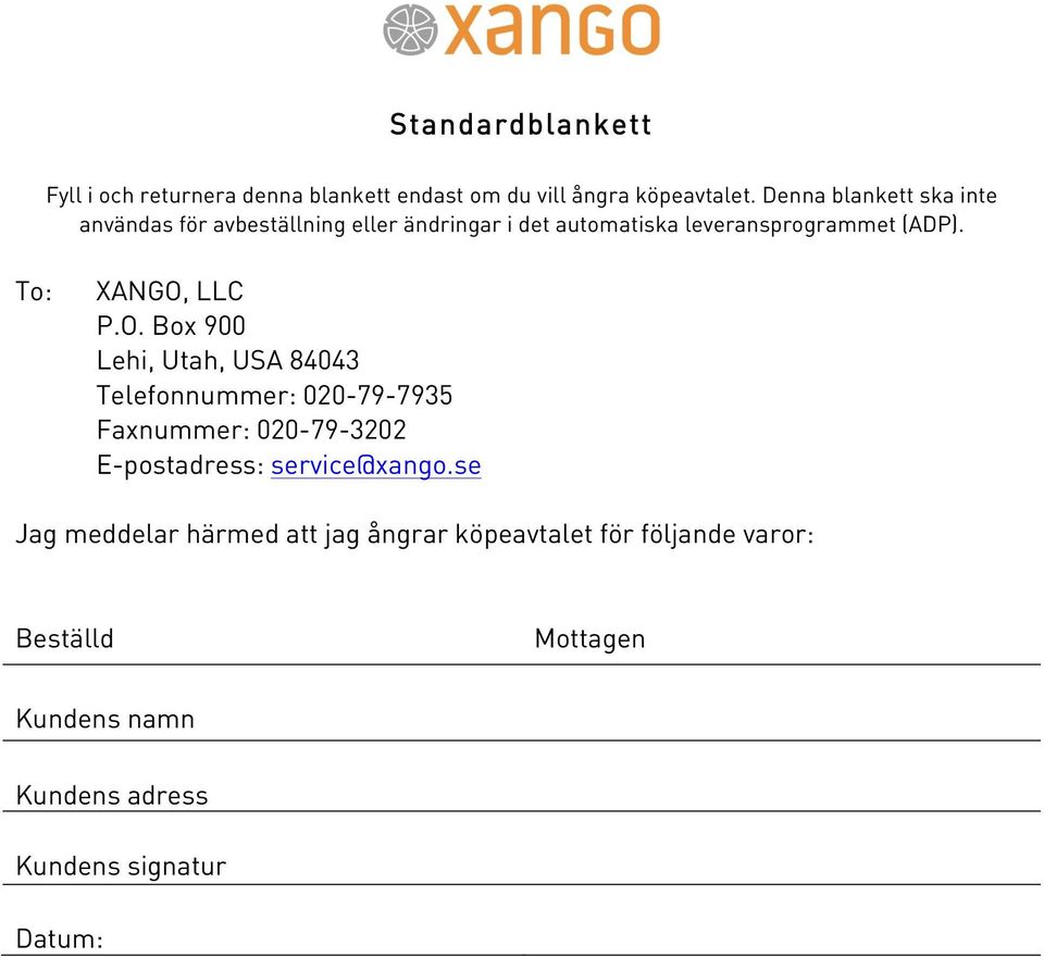 To: ANGO,