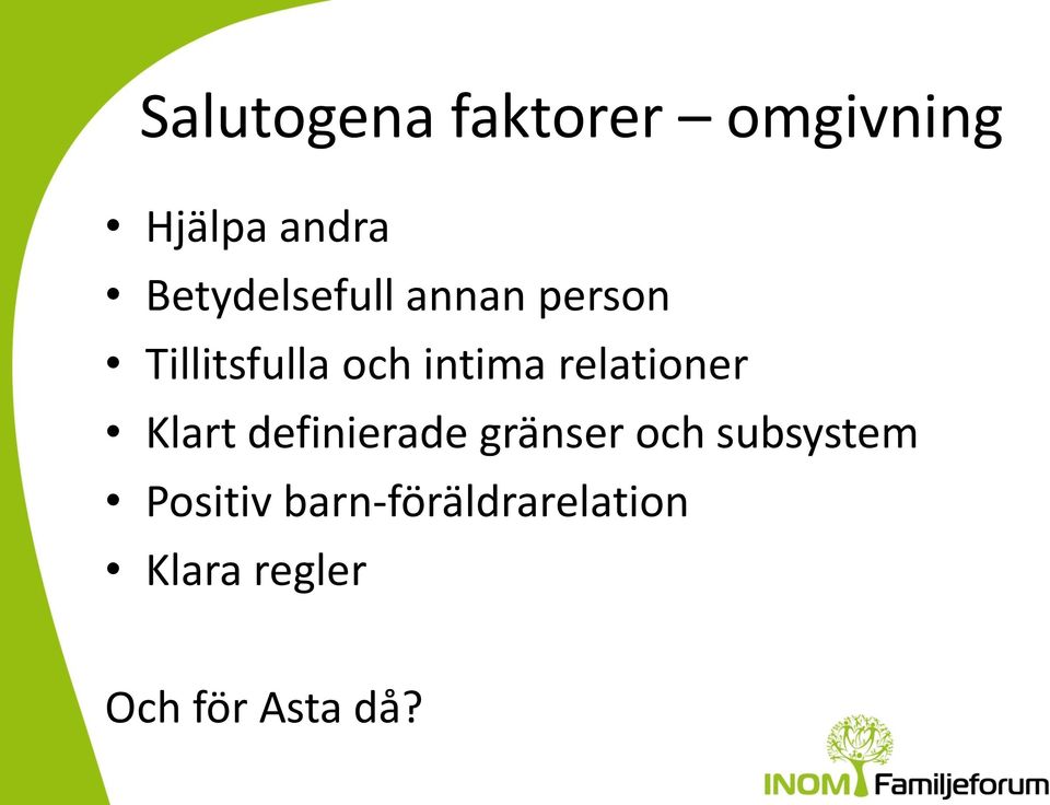 relationer Klart definierade gränser och subsystem