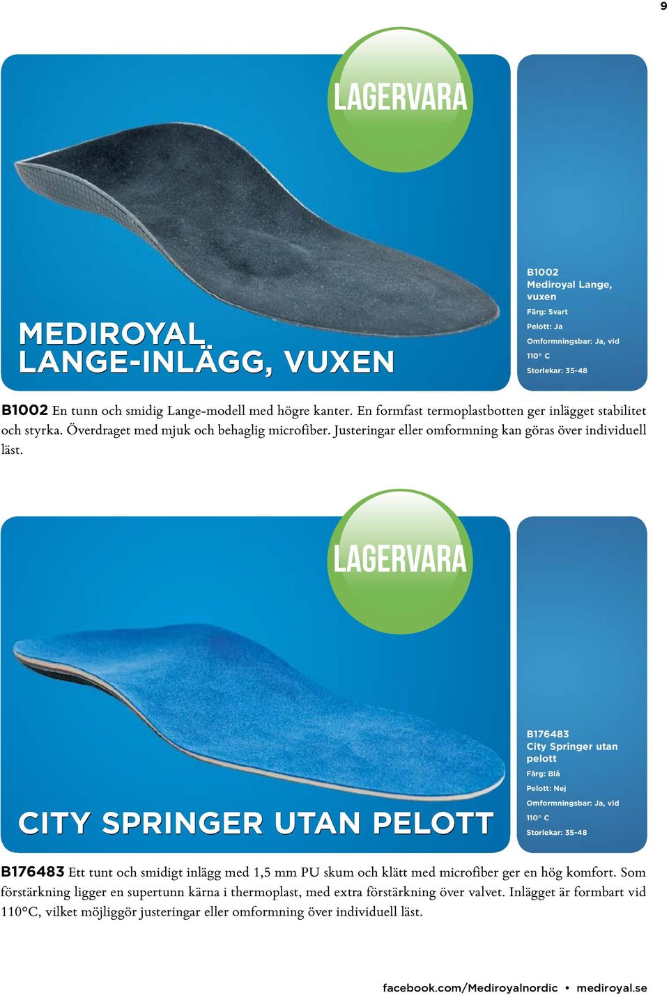 CITY SPRINGER UTAN PELOTT B176483 City Springer utan pelott Färg: Blå Pelott: Nej B176483 Ett tunt och smidigt inlägg med 1,5 mm PU skum och klätt med microfiber ger en hög