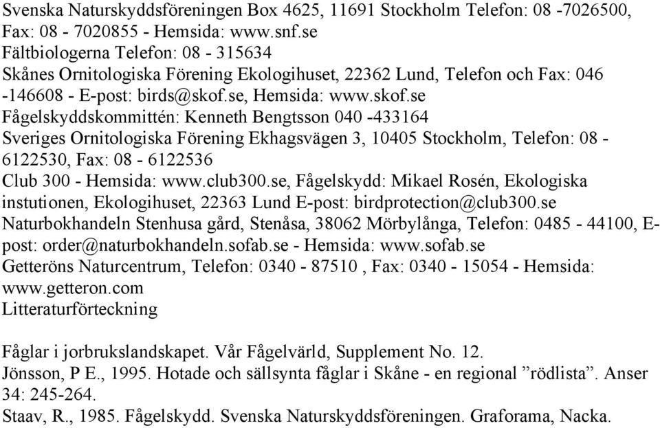 se, Hemsida: www.skof.