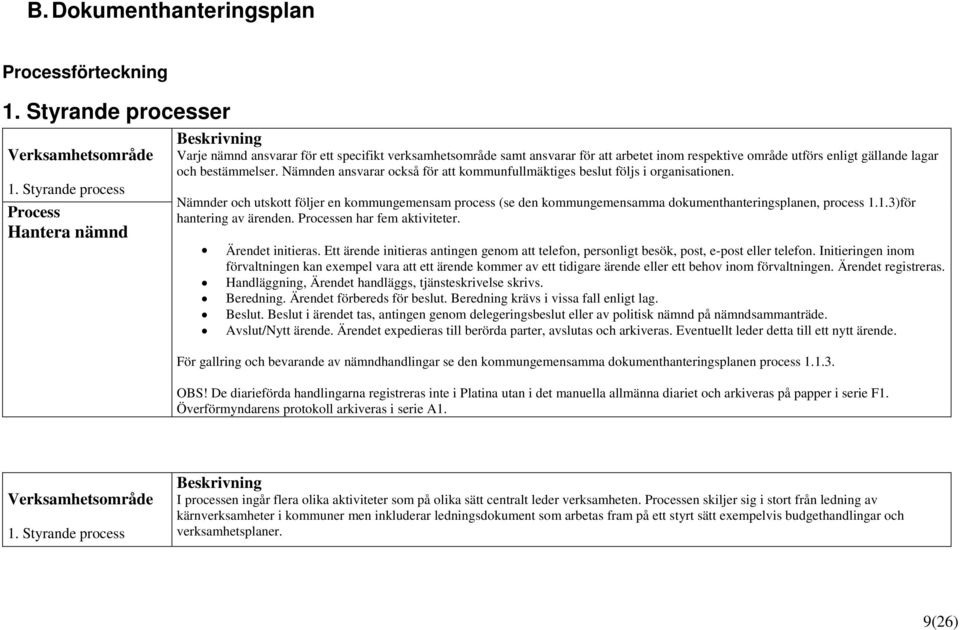 bestämmelser. Nämnden ansvarar också för att kommunfullmäktiges beslut följs i organisationen.