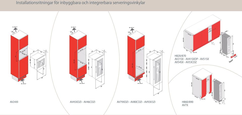 AV41SXDP - AV51SX AV54SX - AV53CDZ AV24XI