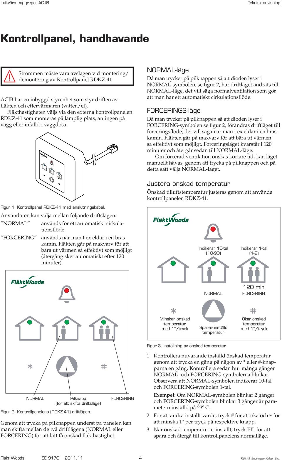 Luftvärmeaggregat ACJB Teknisk anvisning för montering, drift och skötsel -  PDF Free Download