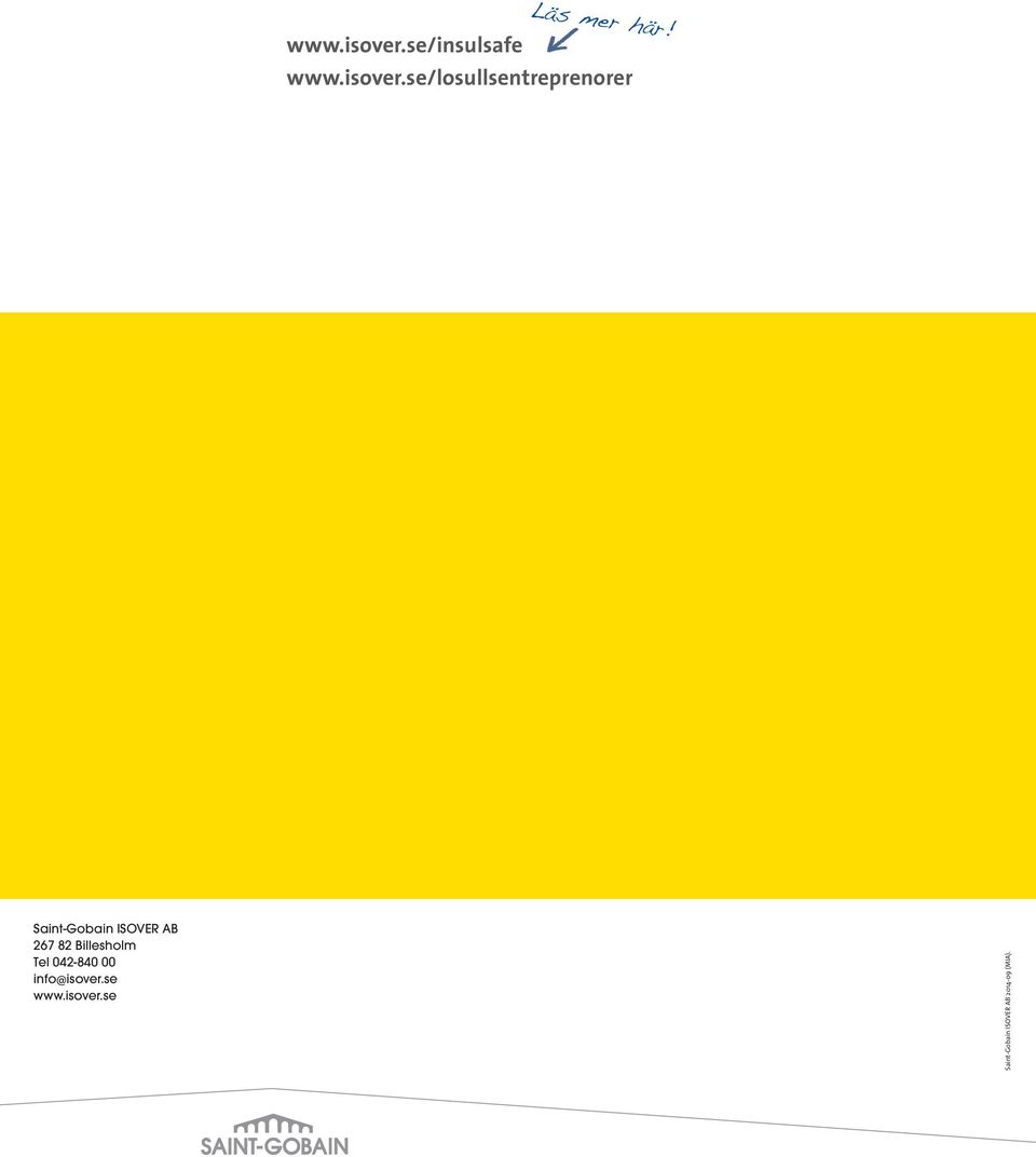 se/losullsentreprenorer Saint-Gobain ISOVER AB