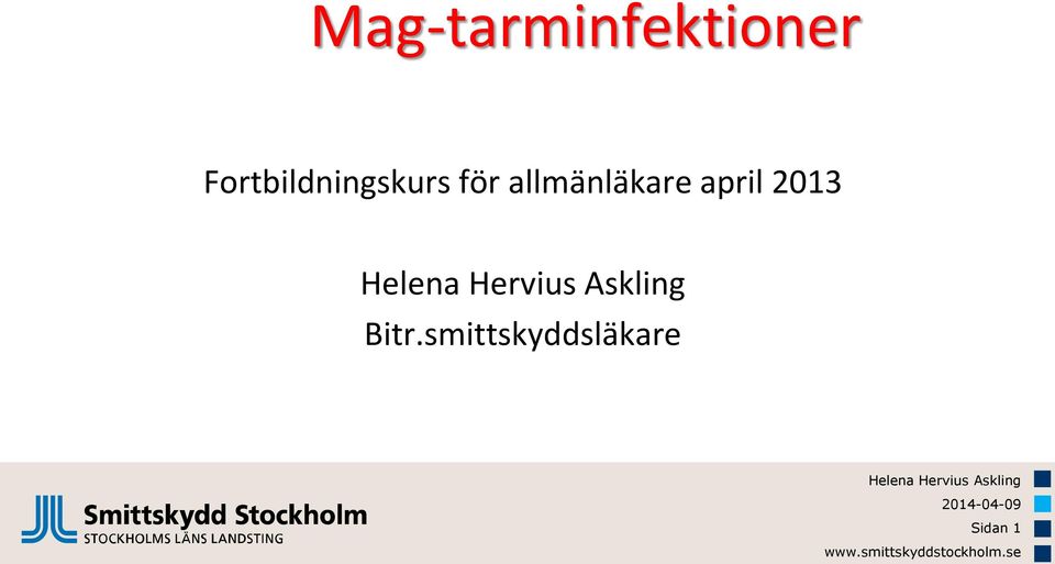 allmänläkare april 2013