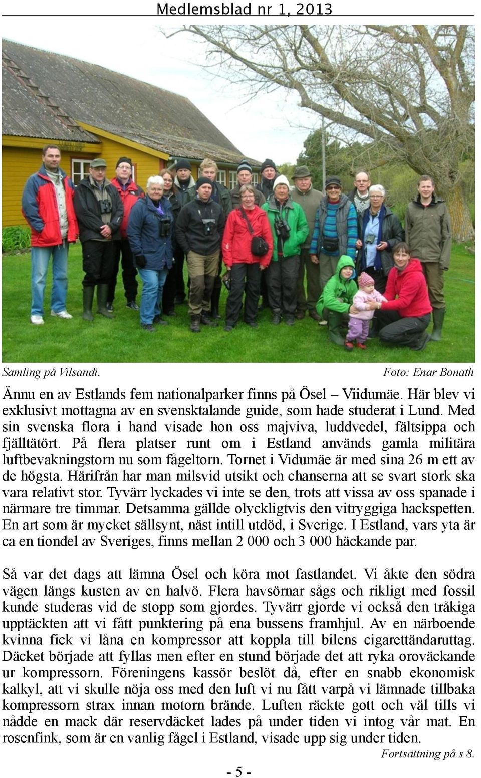 På flera platser runt om i Estland används gamla militära luftbevakningstorn nu som fågeltorn. Tornet i Vidumäe är med sina 26 m ett av de högsta.