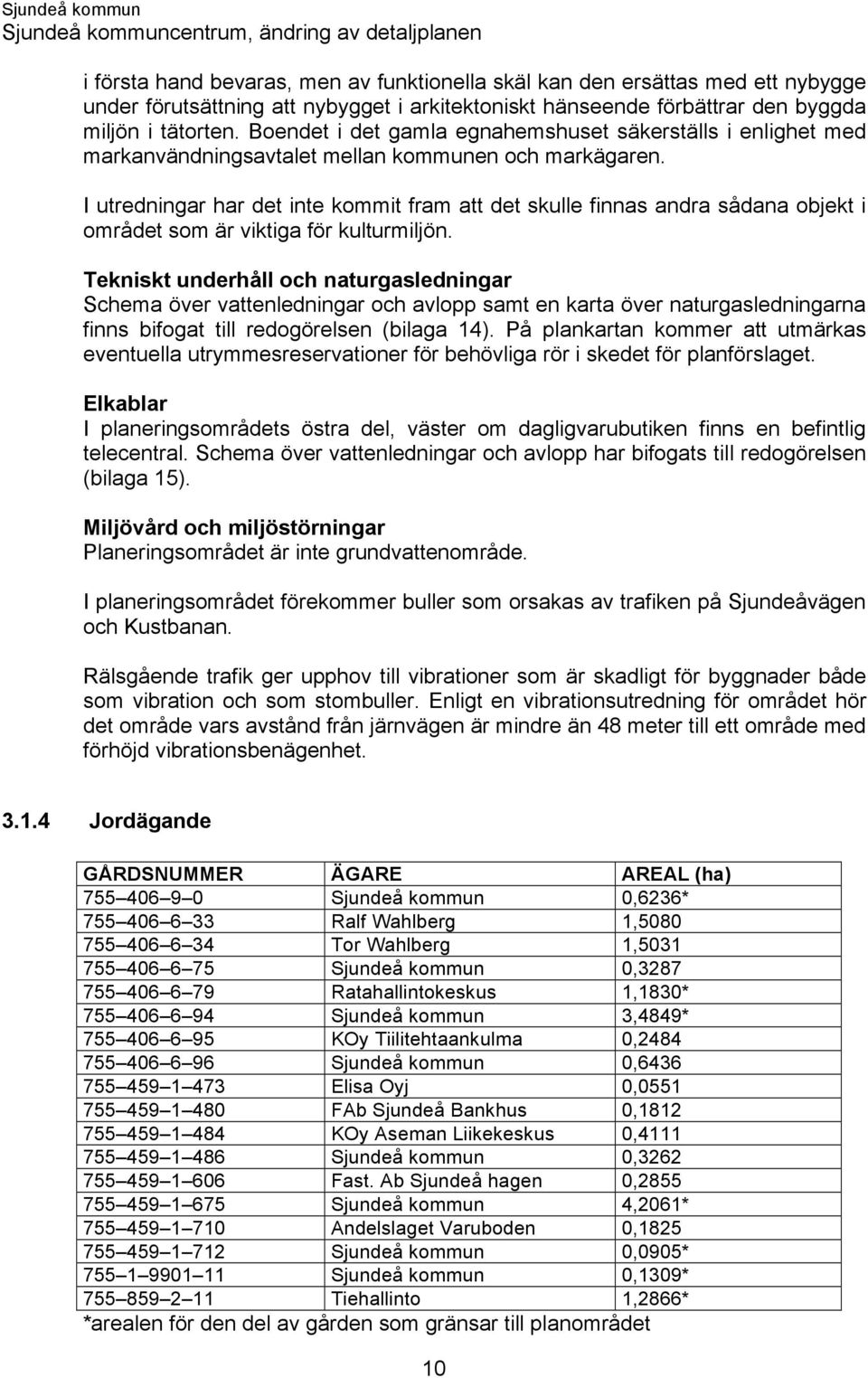 I utredningar har det inte kommit fram att det skulle finnas andra sådana objekt i området som är viktiga för kulturmiljön.