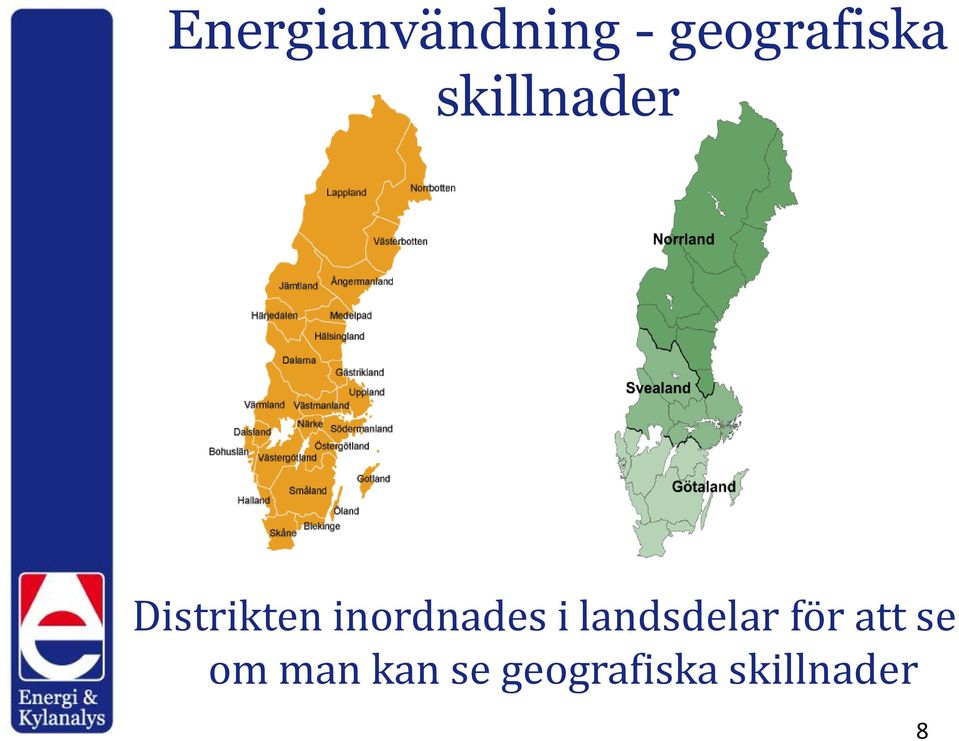 Distrikten inordnades i