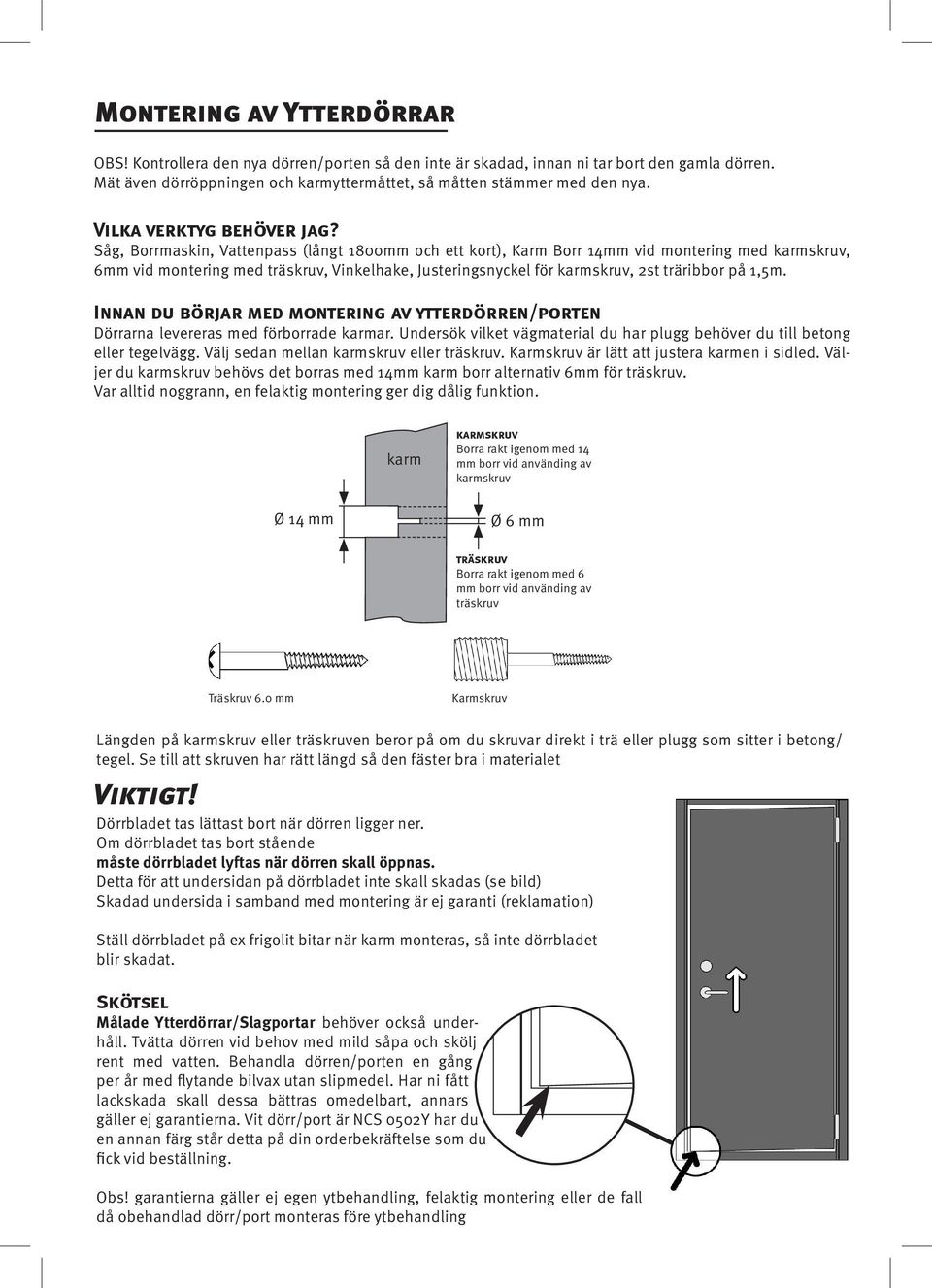 Hej! Tack för att du valt en Harmonidörr. - PDF Gratis nedladdning