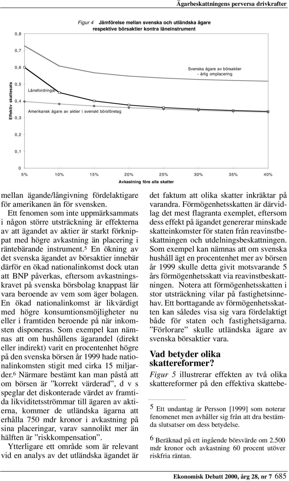 fördelaktigare för amerikanen än för svensken.