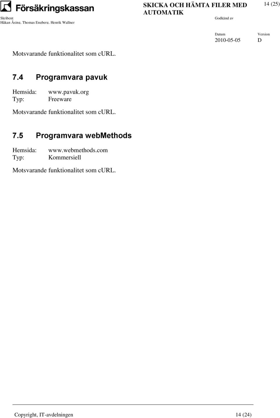 7.5 Programvara webmethods 