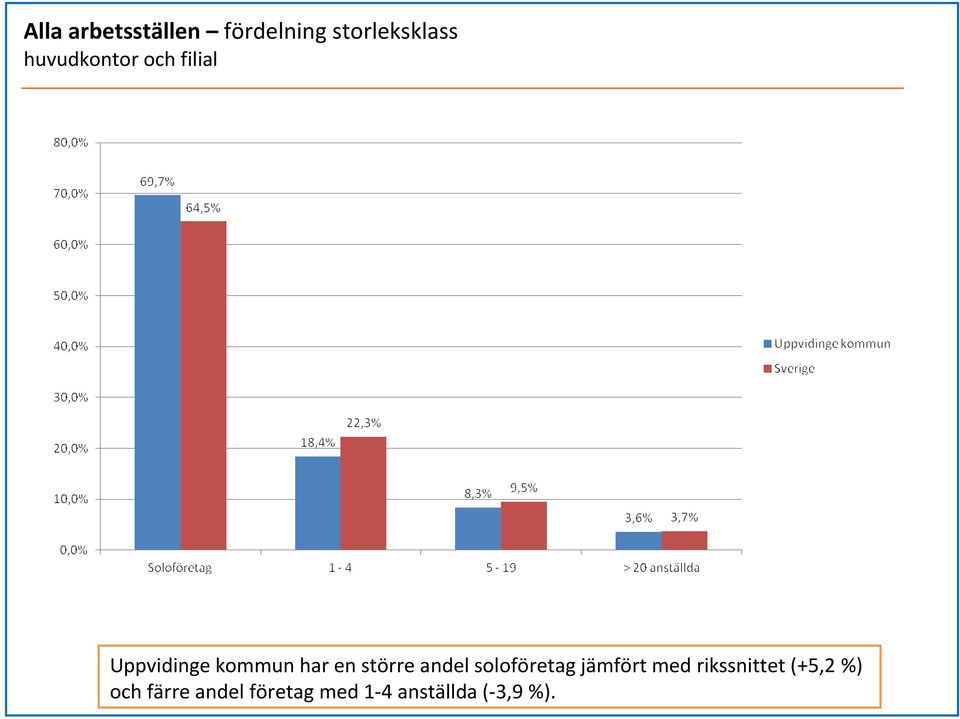 större andel soloföretag jämfört med rikssnittet