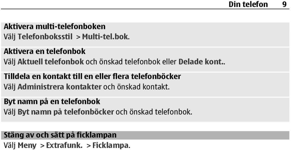 stil > Multi-tel.bok.