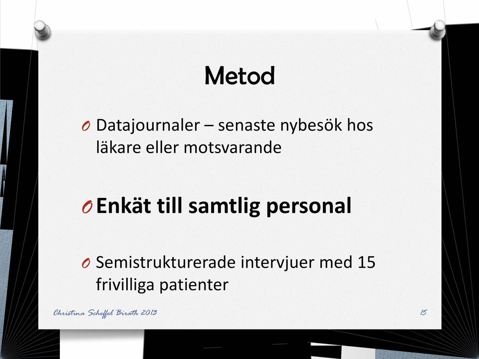 till samtlig personal O