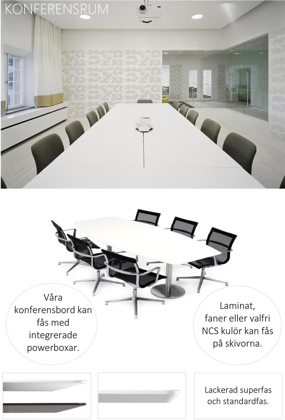 Laminat, faner eller valfri NCS kulör