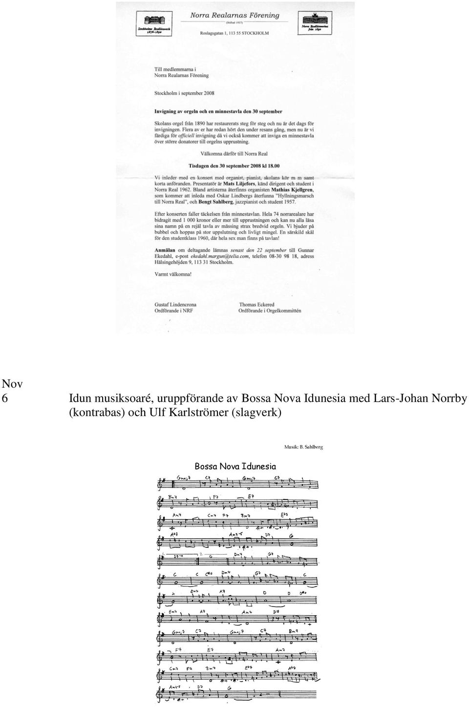 Norrby (kontrabas) och Ulf Karlströmer