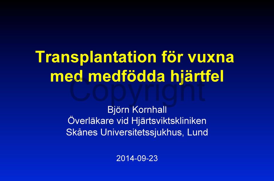 Överläkare vid Hjärtsviktskliniken