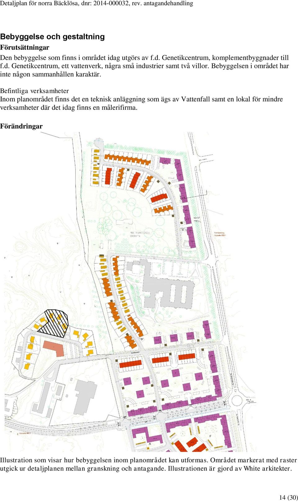 Befintliga verksamheter Inom planområdet finns det en teknisk anläggning som ägs av Vattenfall samt en lokal för mindre verksamheter där det idag finns en målerifirma.