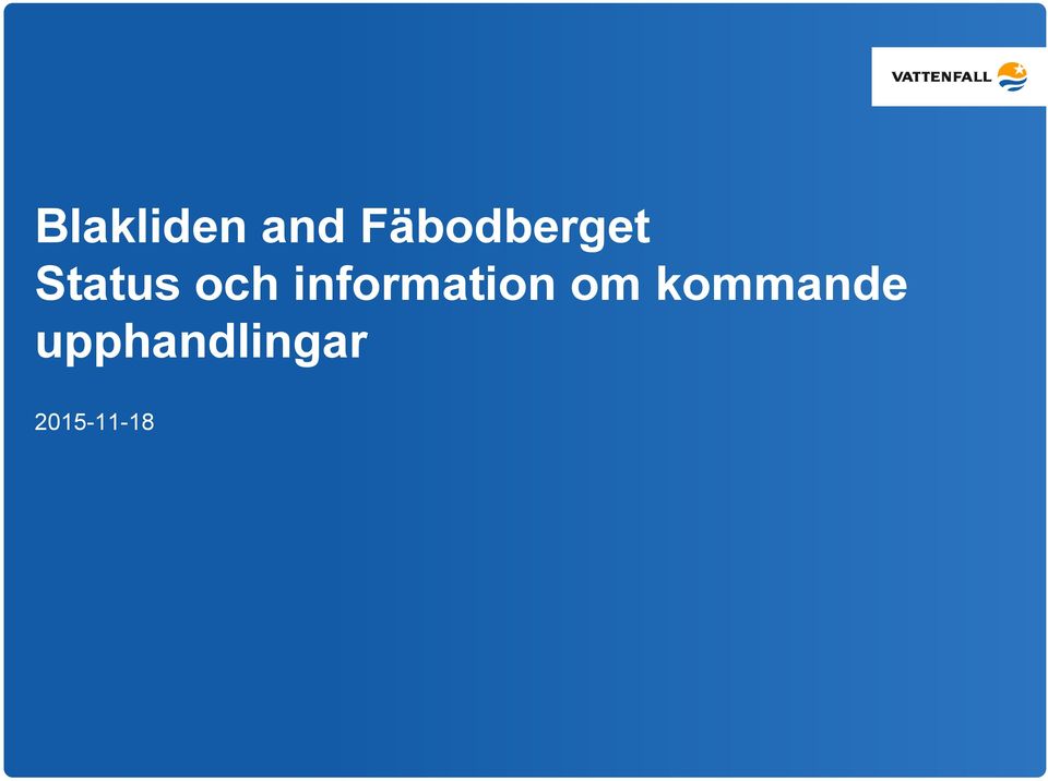 och information om