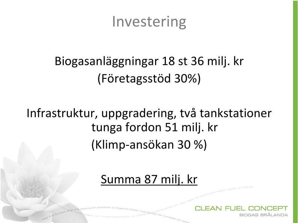 uppgradering, tvåtankstationer tunga fordon