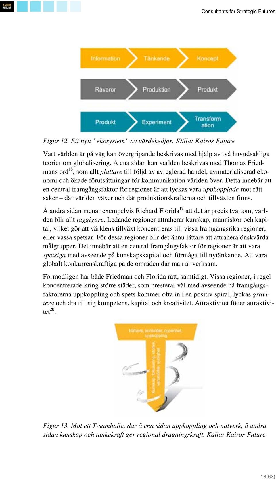 Detta innebär att en central framgångsfaktor för regioner är att lyckas vara uppkopplade mot rätt saker där världen växer och där produktionskrafterna och tillväxten finns.