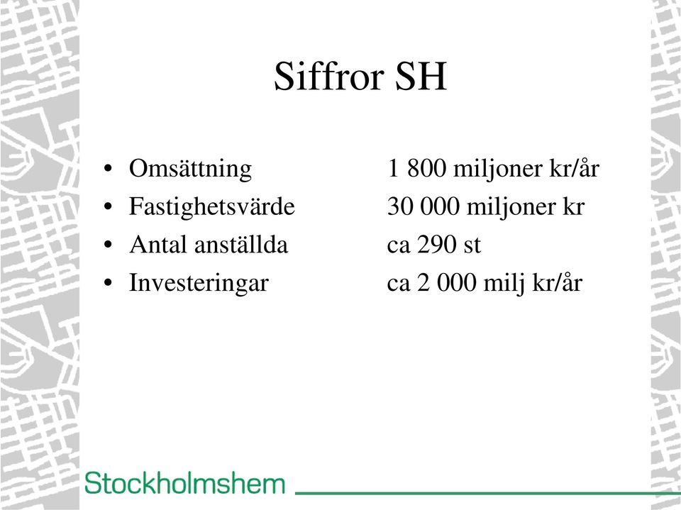 Investeringar 1 800 miljoner kr/år