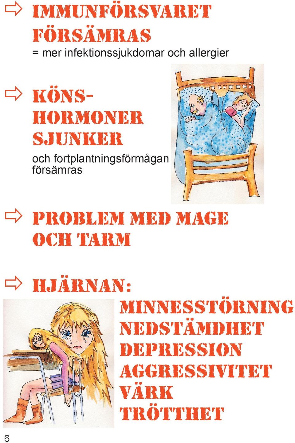 fortplantningsförmågan försämras PROBLEM MED MAGE OCH