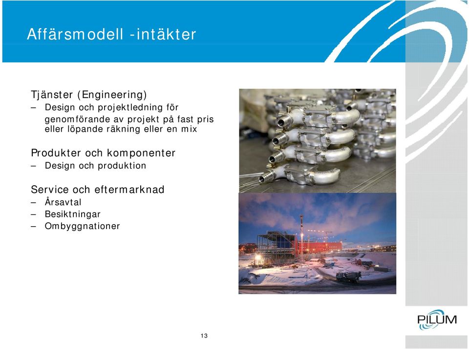 löpande räkning eller en mix Produkter och komponenter Design