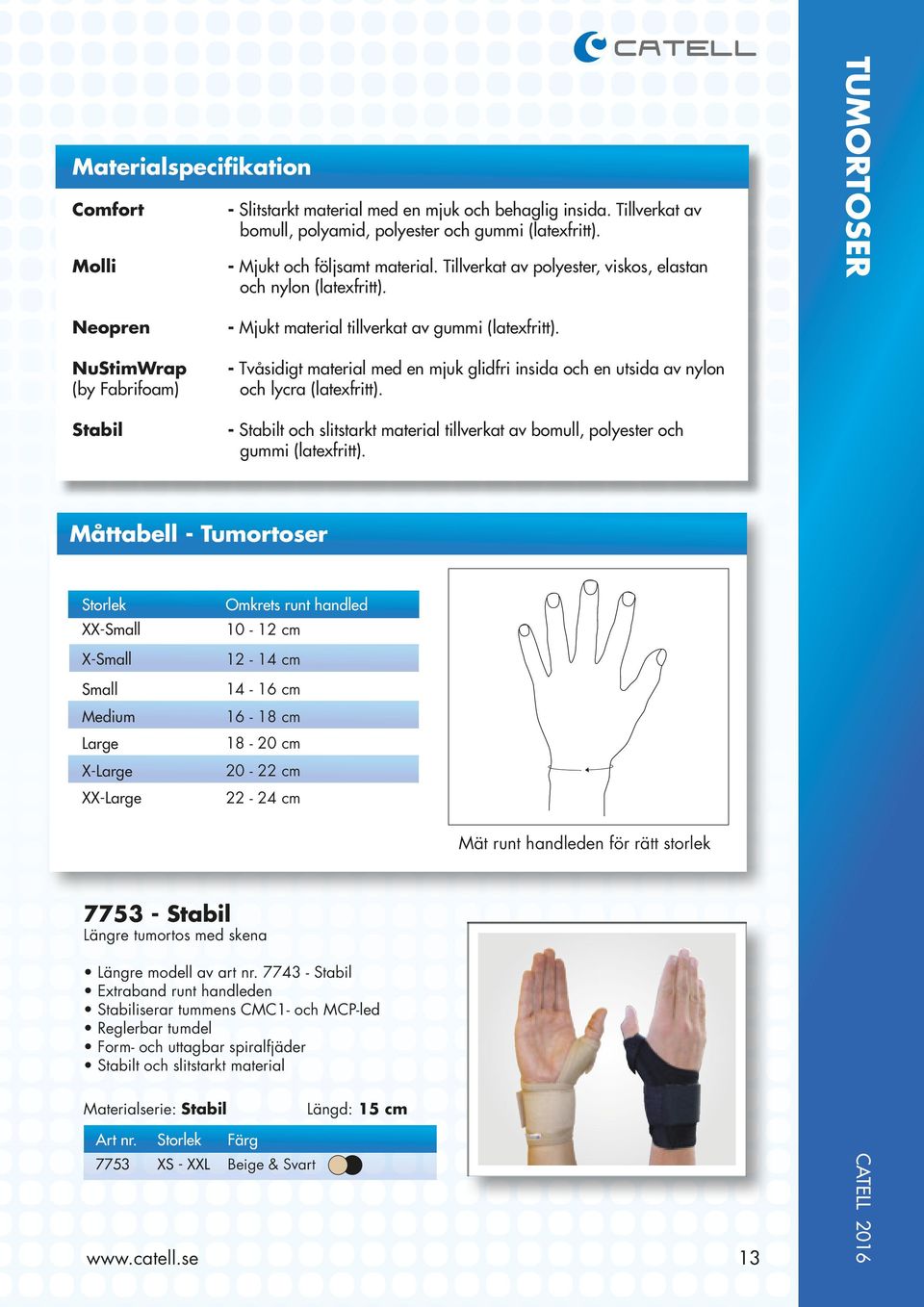 - Tvåsdgt materal med en mjuk gldfr nsda och en utsda av nylon och lycra (latexfrtt). - Stablt och sltstarkt materal tllverkat av bomull, polyester och gumm (latexfrtt).