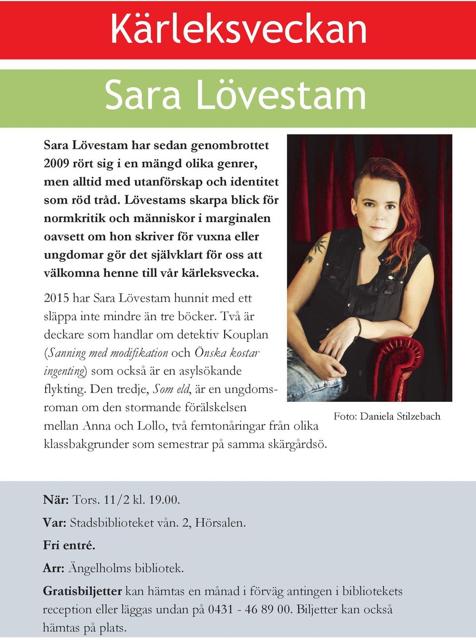 2015 har Sara Lövestam hunnit med ett släppa inte mindre än tre böcker.
