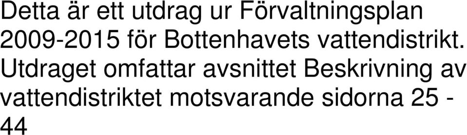 Utdraget omfattar avsnittet Beskrivning