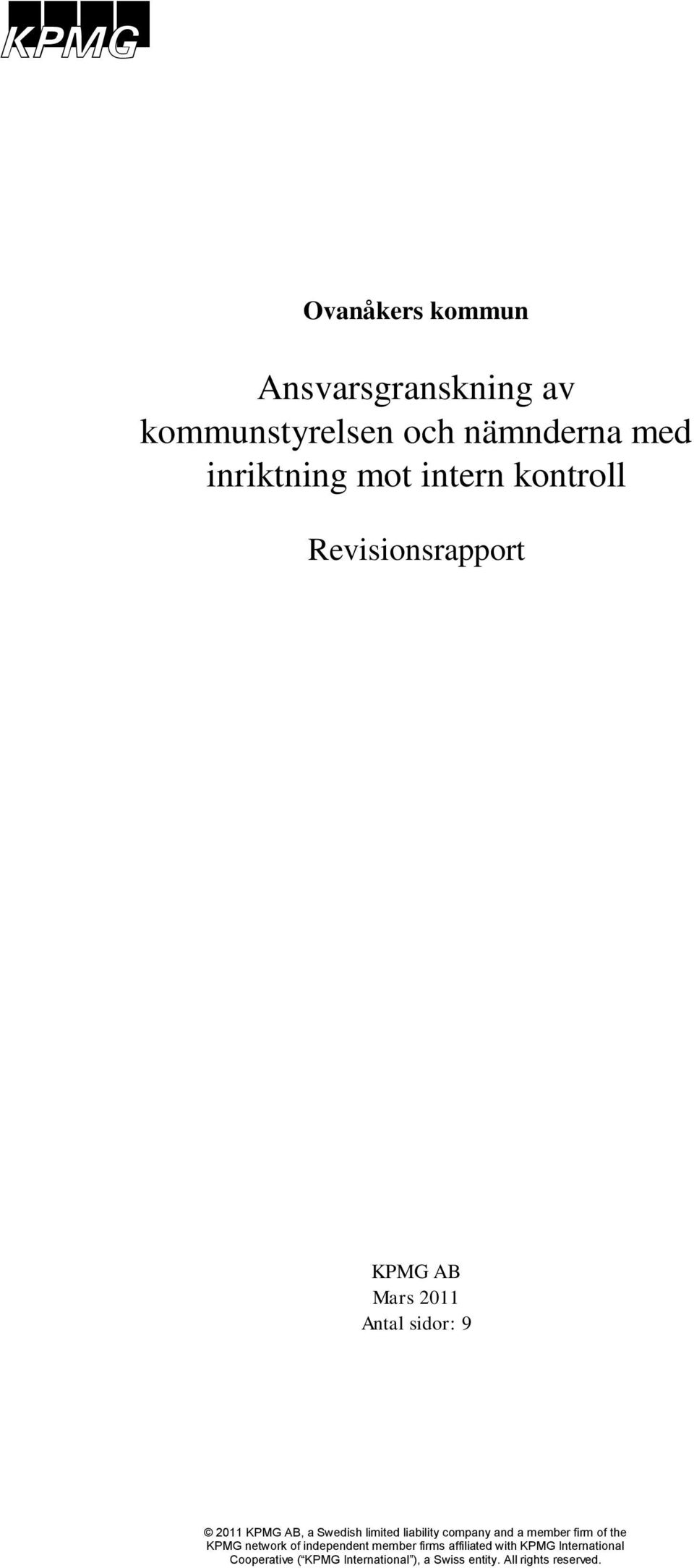 med inriktning mot intern