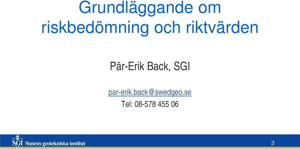 riktvärden Pär-Erik Back,