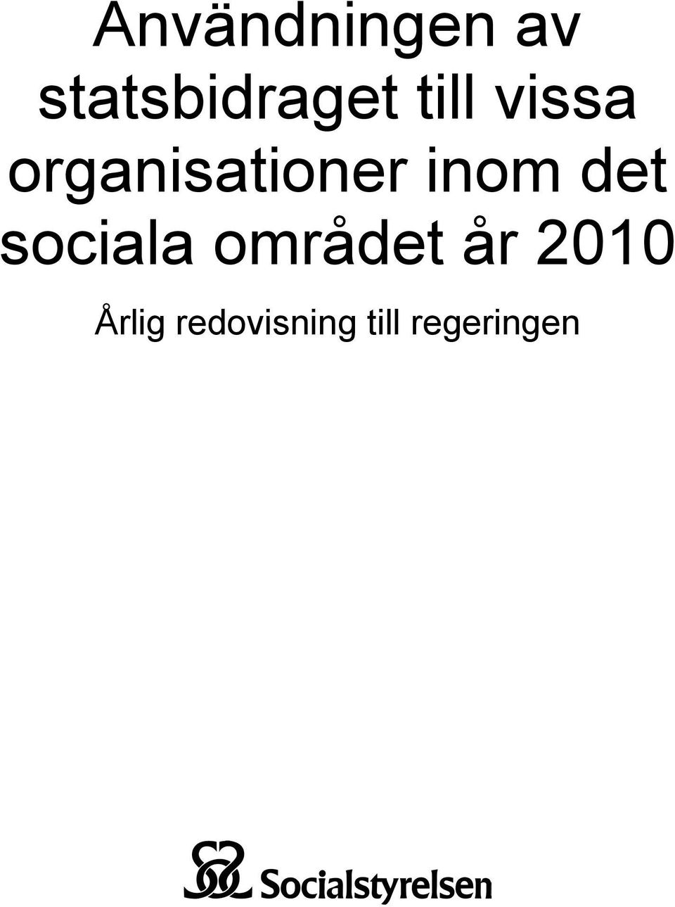 det sociala området år 2010