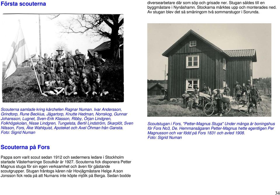 Ivar Andersson, Grindtorp, Rune Beckius, Jägartorp, Knutte Hedman, Norrskog, Gunnar Johansson, Lugnet, Sven-Erik Klasson, Ribby, Örjan Lindgren, Folkhögskolan, Nisse Lindgren, Tungelsta, Bertil