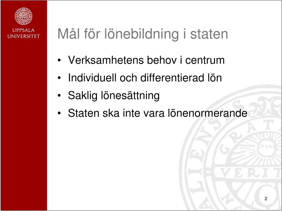 Individuell och differentierad lön