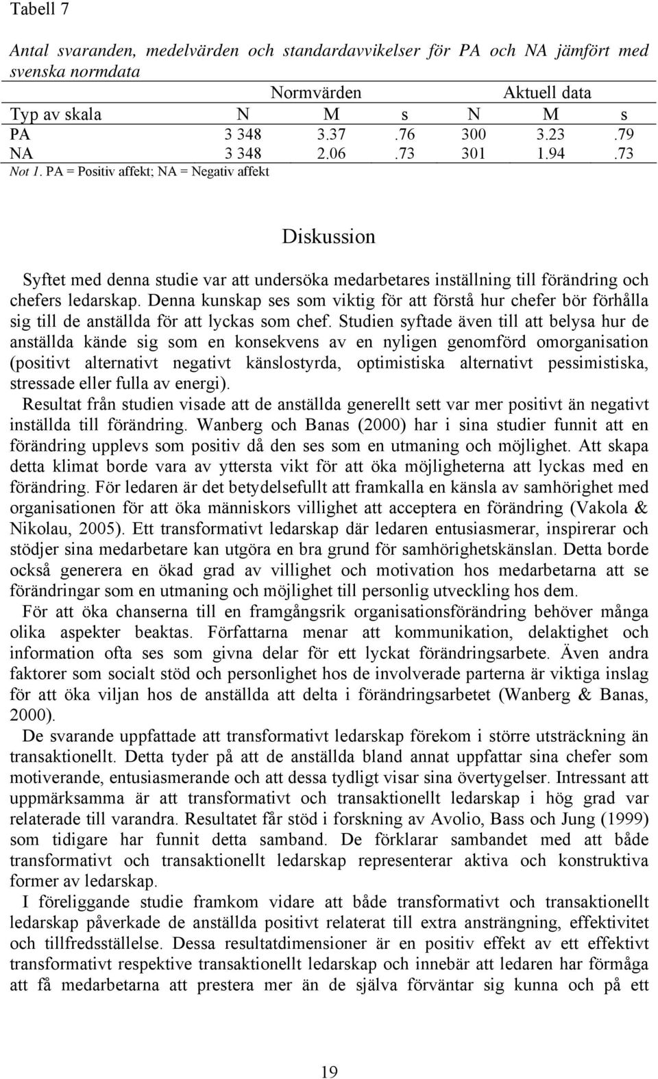 Denna kunskap ses som viktig för att förstå hur chefer bör förhålla sig till de anställda för att lyckas som chef.