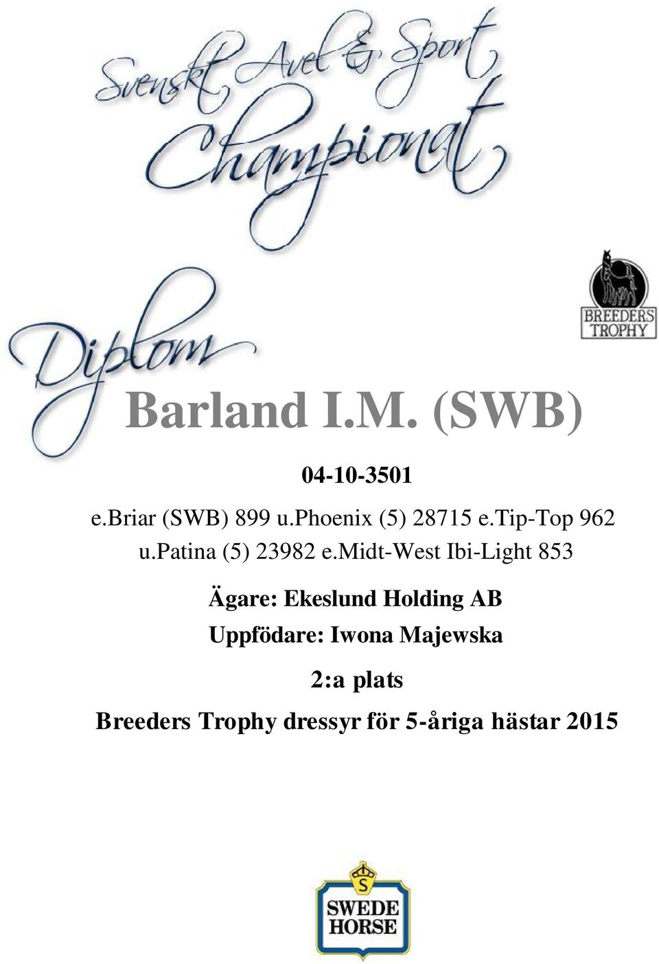 midt-west Ibi-Light 853 Ägare: Ekeslund Holding AB