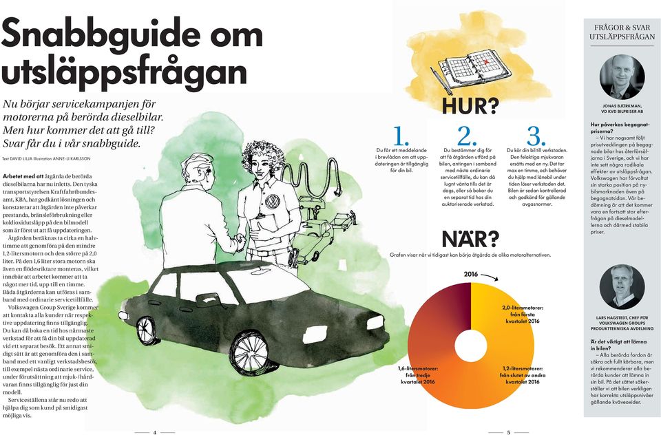 Den tyska transportstyrelsen Kraftfahrtbundesamt, KBA, har godkänt lösningen och konstaterar att åtgärden inte påverkar prestanda, bränsleförbrukning eller koldioxidutsläpp på den bilmodell som är