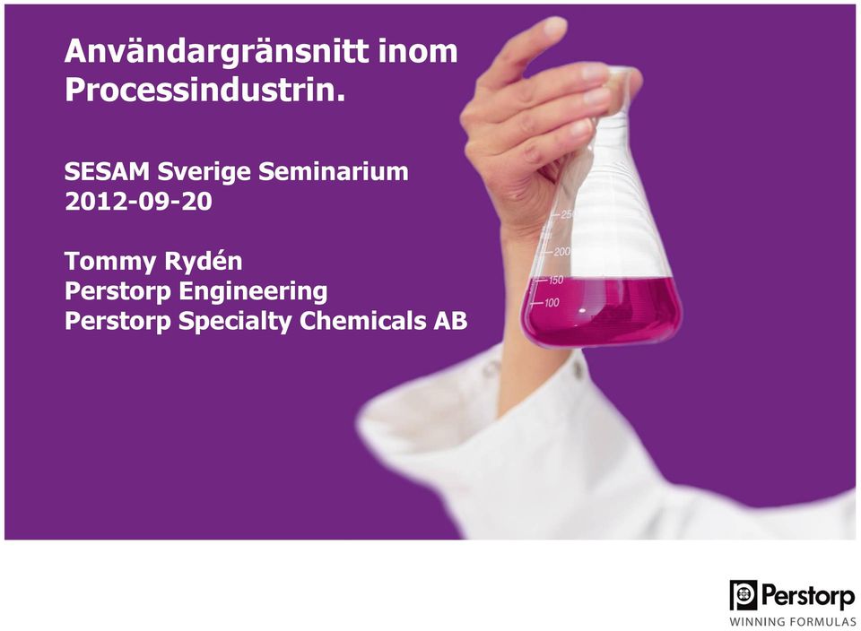 SESAM Sverige Seminarium 2012-09-20