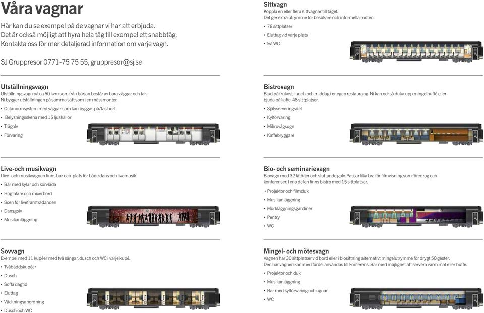 se Utställningsvagn Utställningsvagn på ca 50 kvm som från början består av bara väggar och tak. Ni bygger utställningen på samma sätt som i en mässmonter.