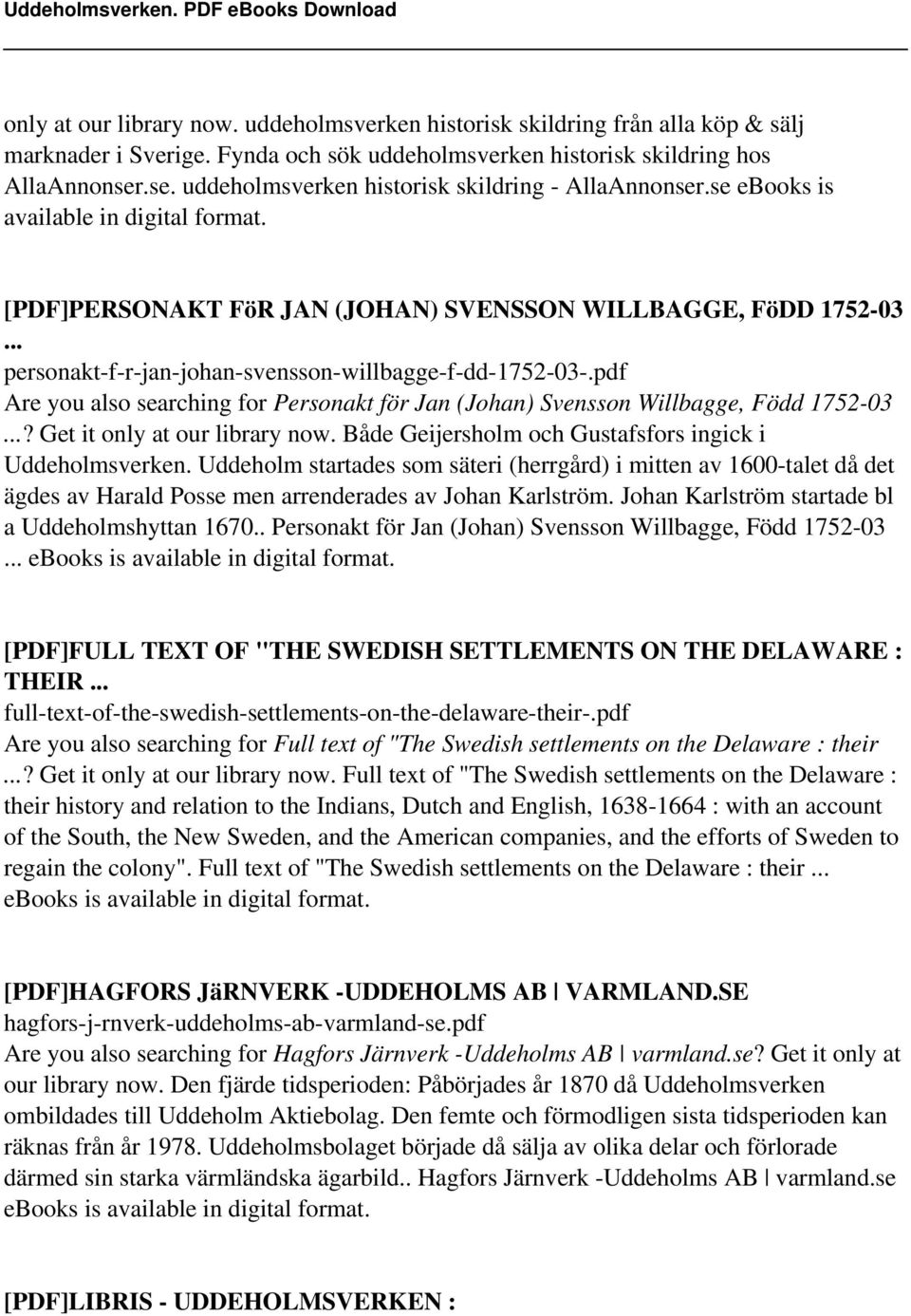 .. personakt-f-r-jan-johan-svensson-willbagge-f-dd-1752-03-.pdf Are you also searching for Personakt för Jan (Johan) Svensson Willbagge, Född 1752-03...? Get it only at our library now.