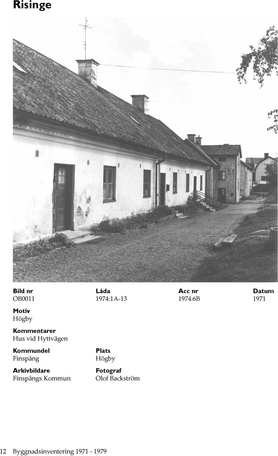 Hyttvägen Finspång Högby