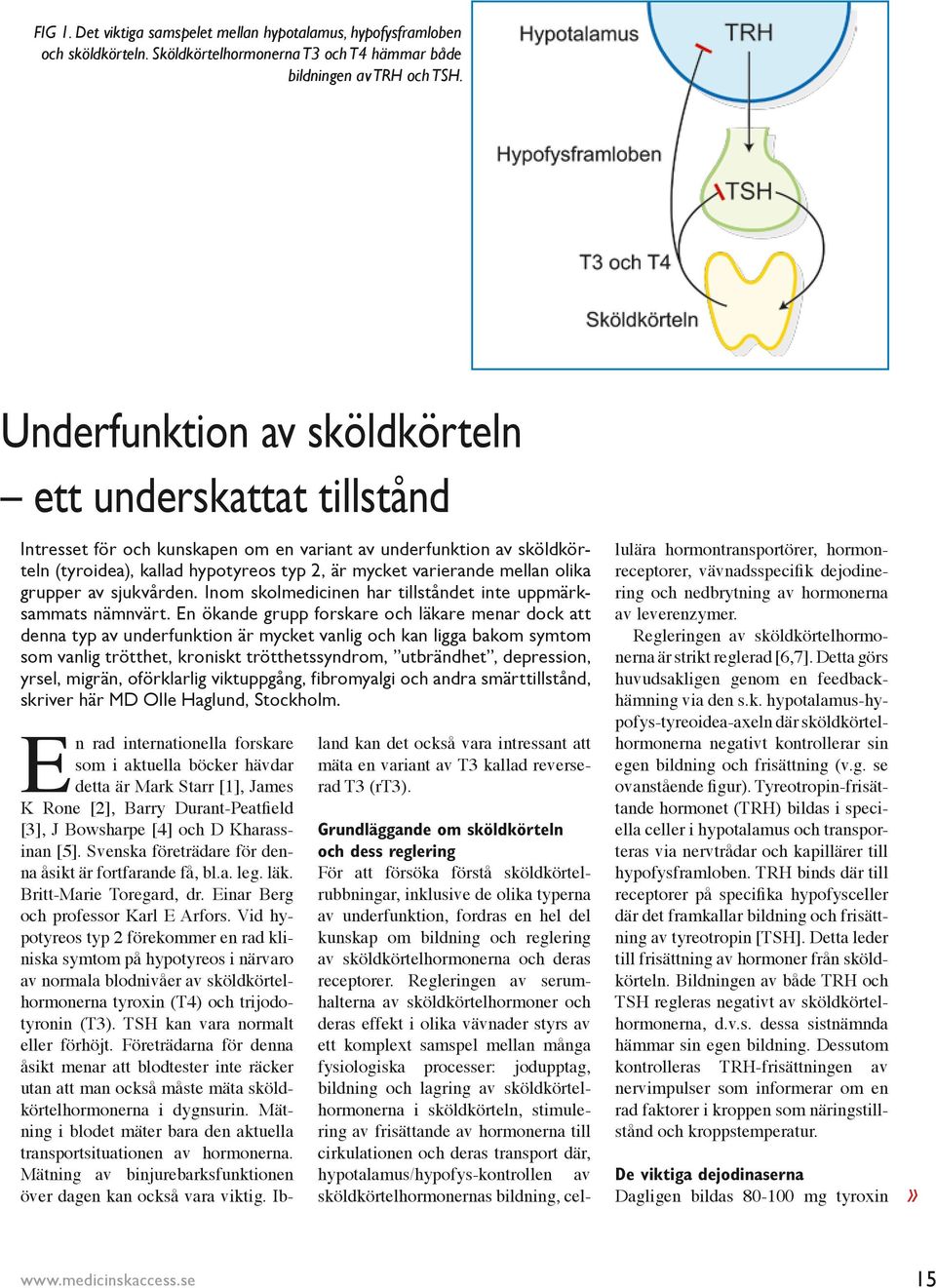 olika grupper av sjukvården. Inom skolmedicinen har tillståndet inte uppmärksammats nämnvärt.