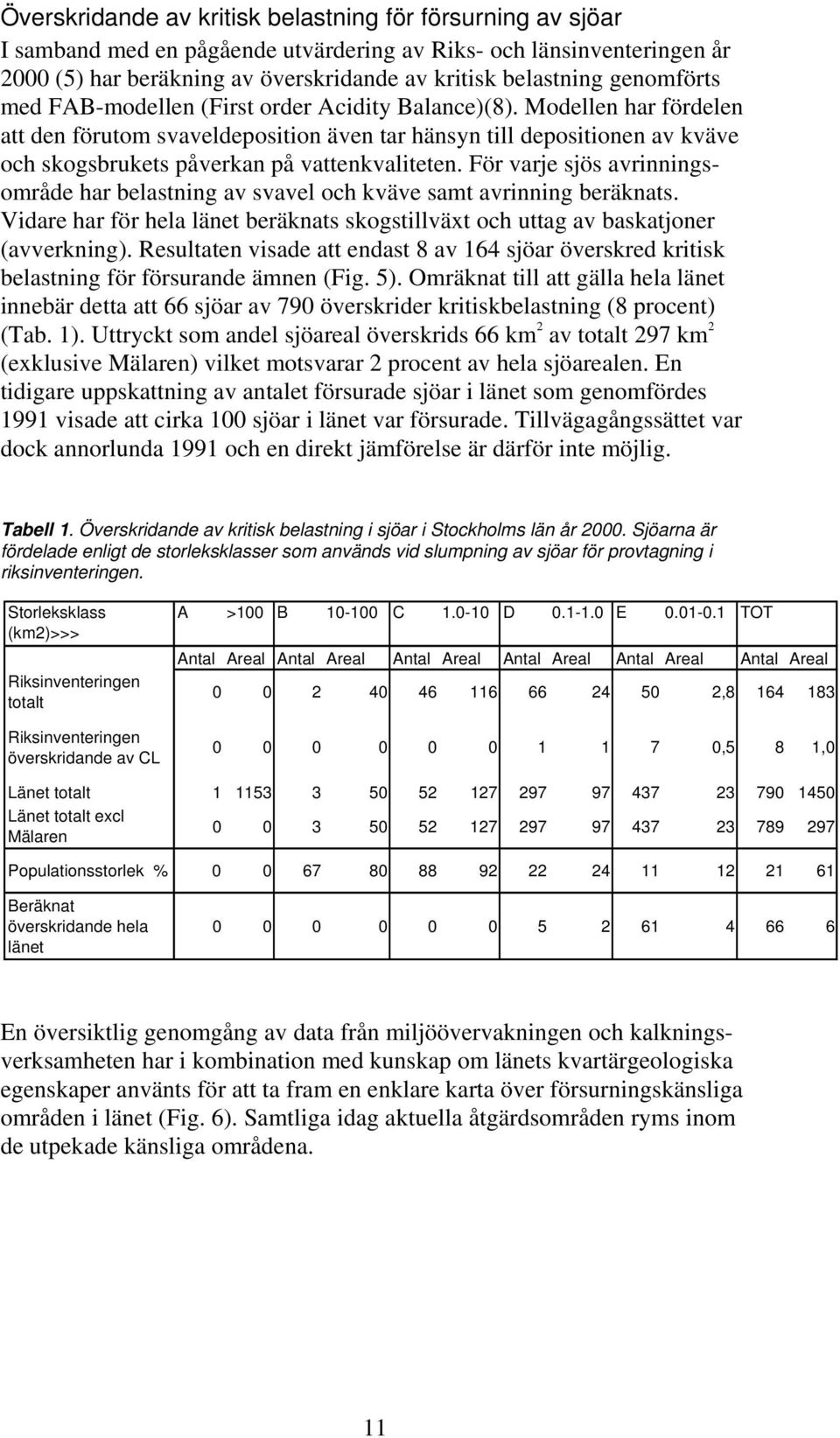 Modellen har fördelen att den förutom svaveldeposition även tar hänsyn till depositionen av kväve och skogsbrukets påverkan på vattenkvaliteten.