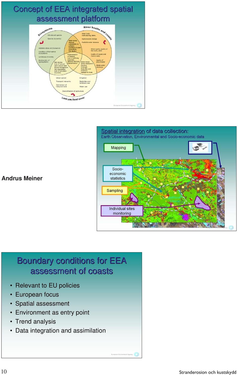 assessment Environment as entry point Trend analysis