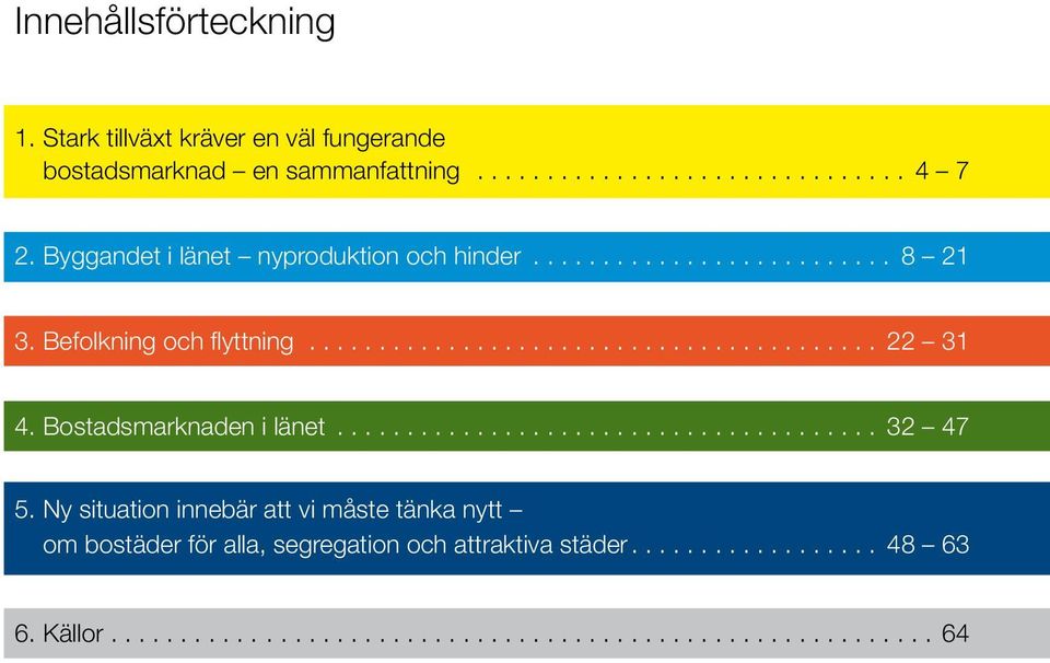 Byggandet i länet nyproduktion och hinder... 8 21 3. Befolkning och flyttning... 22 31 4.