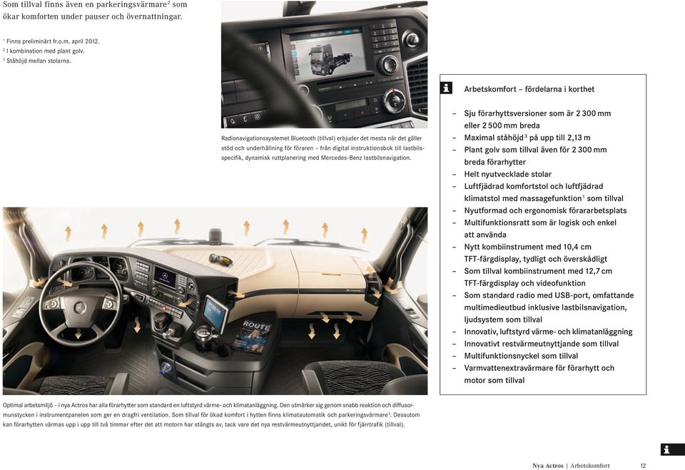 lastbilsspecifik, dynamisk ruttplanering med Mercedes-Benz lastbilsnavigation.