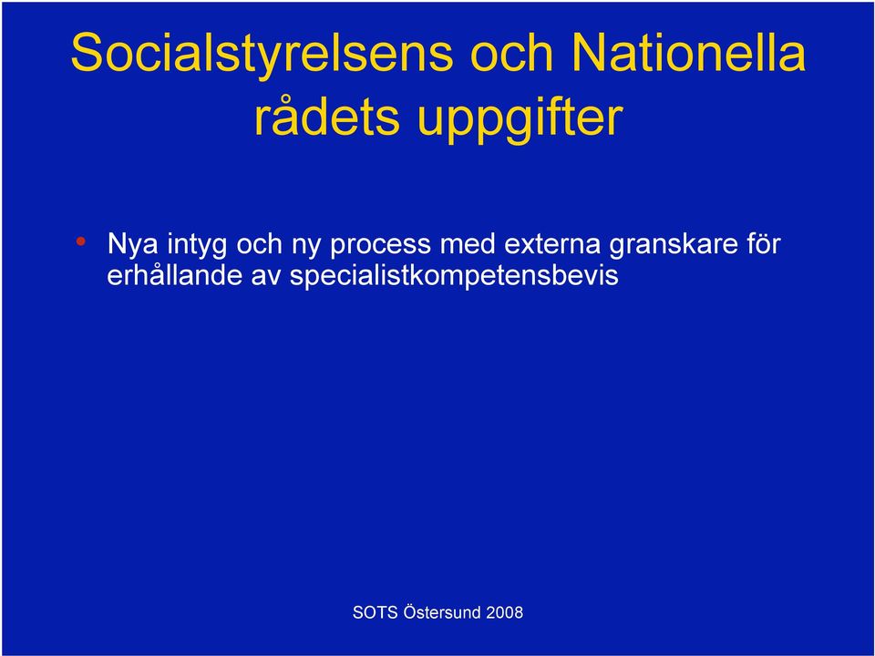 process med externa granskare för